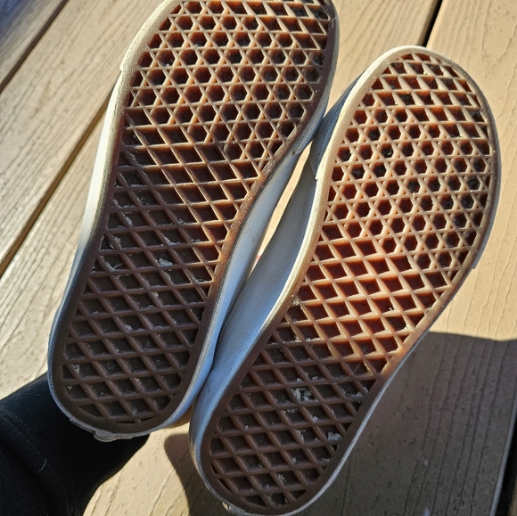 Vans Old Skool White Leather Unisex Shoe - Picture 5 of 5